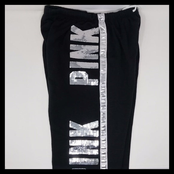 PINK Victoria’s Secret Bling Sweatpants Very Cozy - Picture 3 of 4